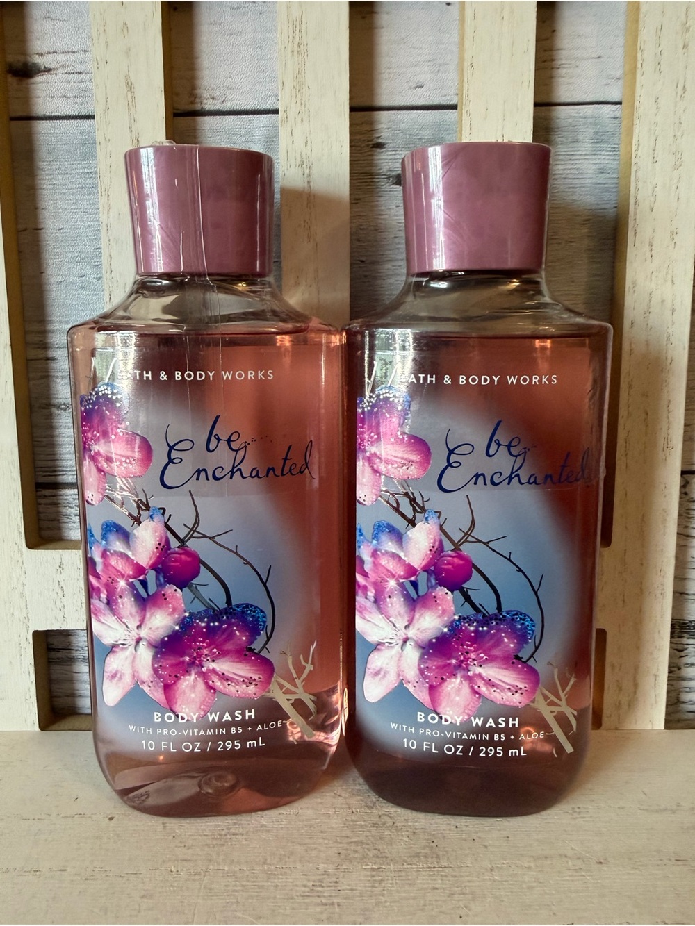 Bath & Body Works BE ENCHANTED Body Wash Shower Gel Lot Set X2 10 fl oz New